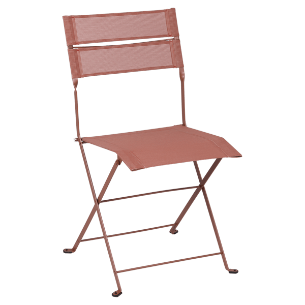 Latitude Outdoor Folding Chair By Fermob in Red Ochre