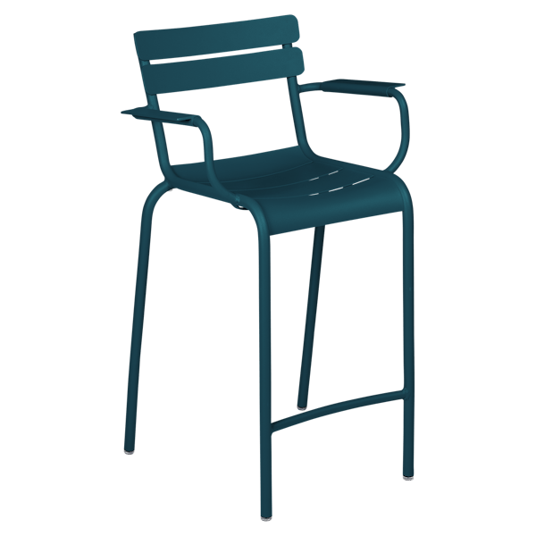 Luxembourg High Armchair in Acapulco Blue