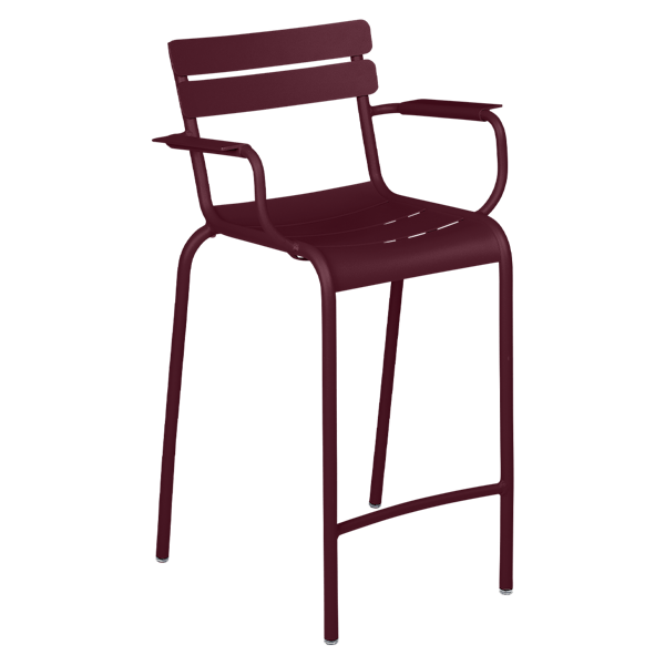 Luxembourg High Armchair in Black Cherry