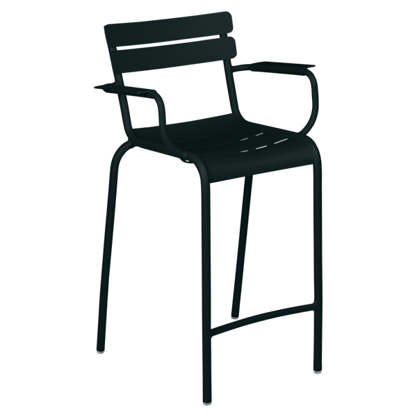 Luxembourg High Armchair in Liquorice