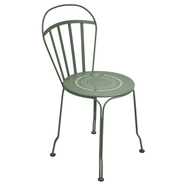 Louvre Outdoor Metal Dining Chair By Fermob in Cactus