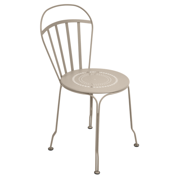 Louvre Outdoor Metal Dining Chair By Fermob in Nutmeg