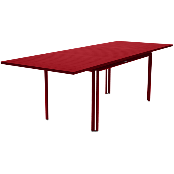 Costa Outdoor Dining Extending Table By Fermob in Poppy