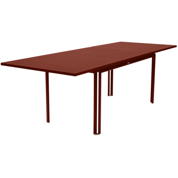 Costa Outdoor Dining Extending Table By Fermob in Red Ochre