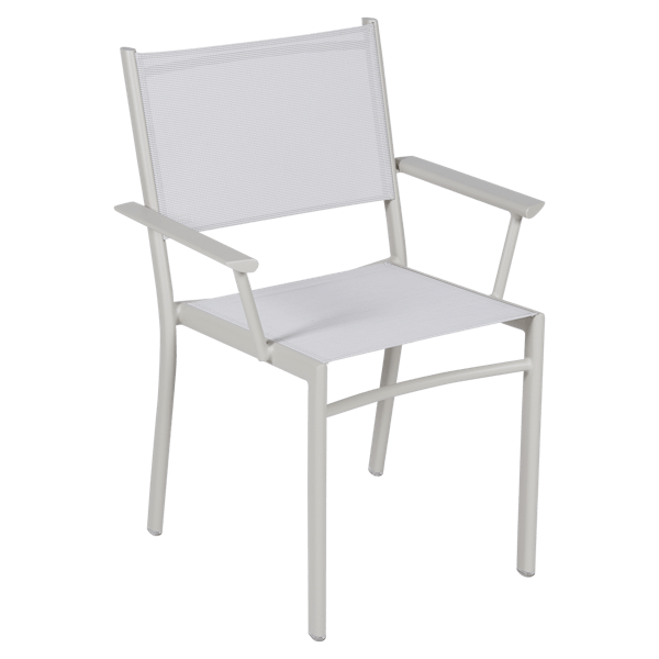 Costa Outdoor Dining Armchair By Fermob in Clay Grey