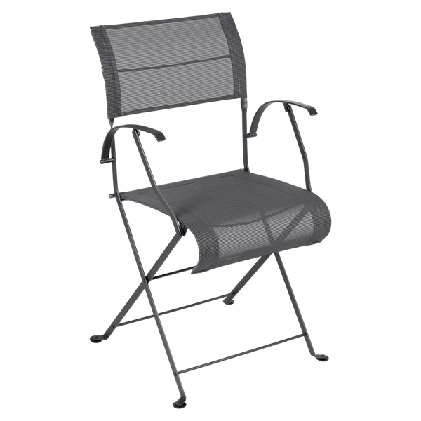 Dune Folding Outdoor Armchair By Fermob in Anthracite