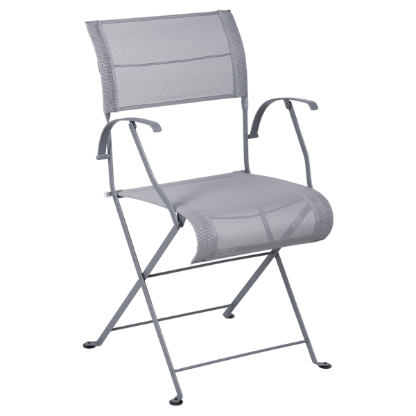 Dune Folding Outdoor Armchair By Fermob in Storm Grey