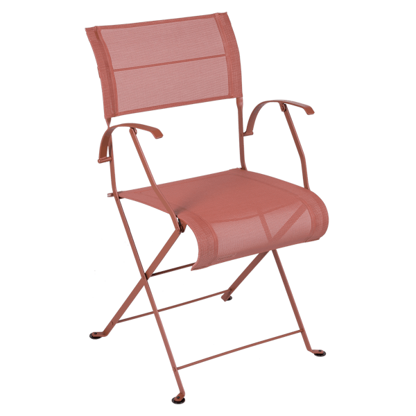 Dune Folding Outdoor Armchair By Fermob in Red Ochre