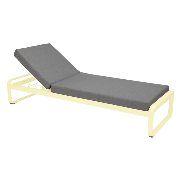 Bellevie Sunlounger By Fermob in Frosted Lemon