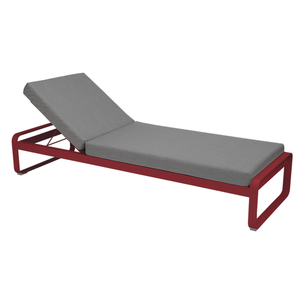 Bellevie Sunlounger By Fermob in Chilli