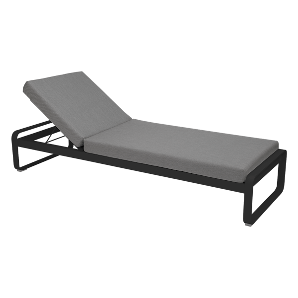 Bellevie Sunlounger By Fermob in Liquorice