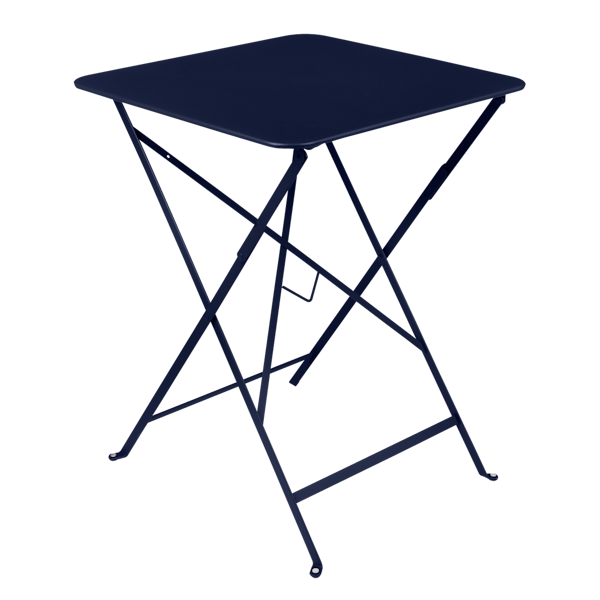 Bistro Outdoor Folding Table Square 57 x 57cm By Fermob in Deep Blue