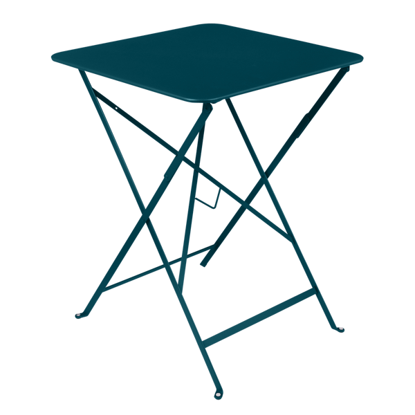 Bistro Outdoor Folding Table Square 57 x 57cm By Fermob in Acapulco Blue