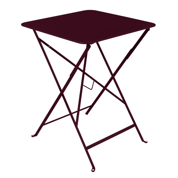 Bistro Outdoor Folding Table Square 57 x 57cm By Fermob in Black Cherry