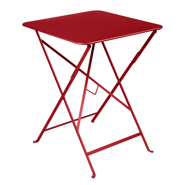 Bistro Outdoor Folding Table Square 57 x 57cm By Fermob in Poppy