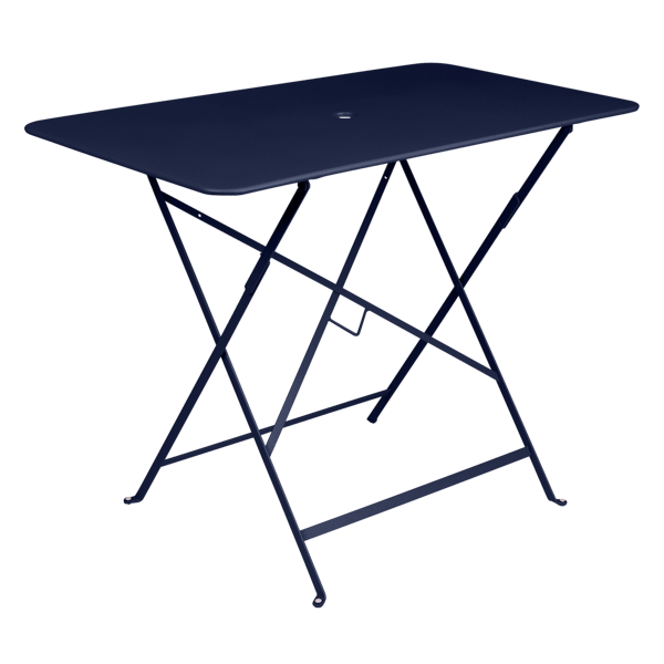 Bistro Outdoor Folding Table Rectangle 97 x 57cm By Fermob in Deep Blue