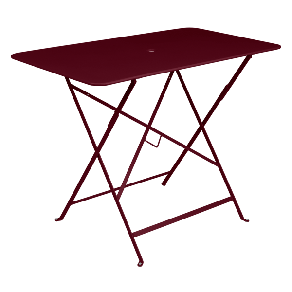 Bistro Outdoor Folding Table Rectangle 97 x 57cm By Fermob in Black Cherry