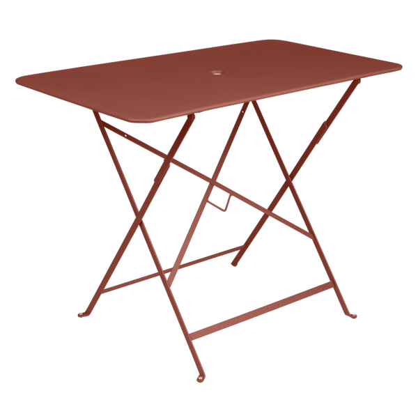 Bistro Outdoor Folding Table Rectangle 97 x 57cm By Fermob in Red Ochre