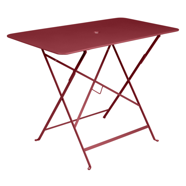 Bistro Outdoor Folding Table Rectangle 97 x 57cm By Fermob in Chilli