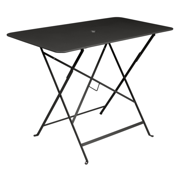 Bistro Outdoor Folding Table Rectangle 97 x 57cm By Fermob in Liquorice