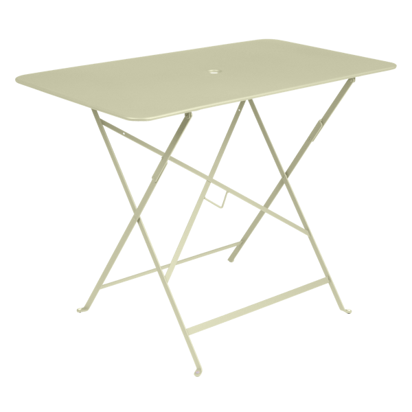Bistro Outdoor Folding Table Rectangle 97 x 57cm By Fermob in Willow Green