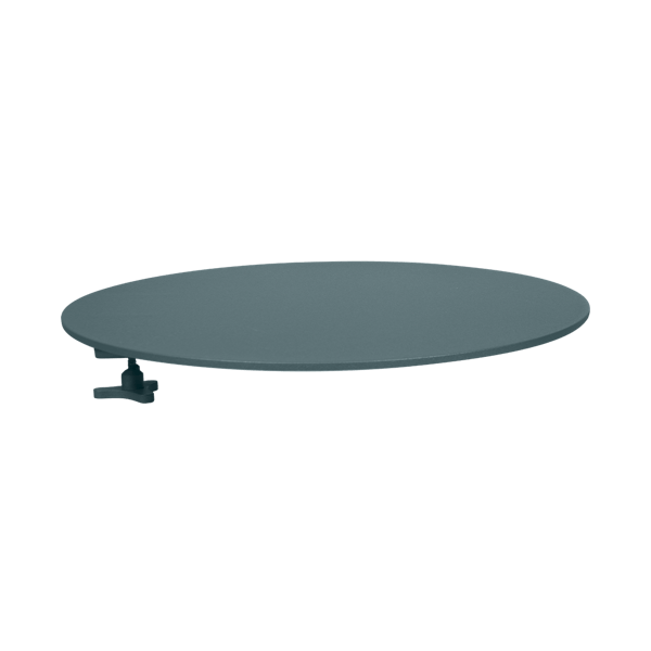 Bellevie Outdoor Armrest Table By Fermob in Storm Grey