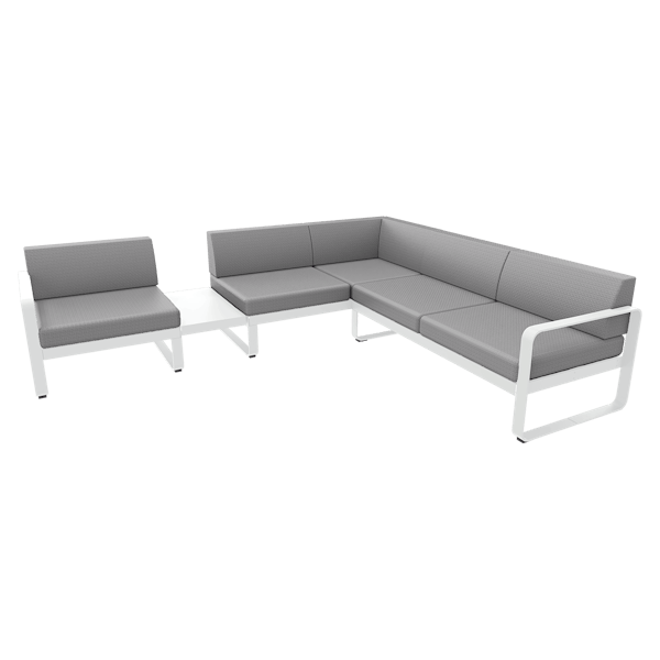 Bellevie Outdoor Modular Composition 3A By Fermob in Cotton White