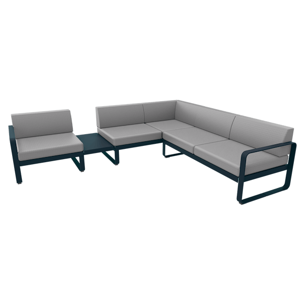 Bellevie Outdoor Modular Composition 3A By Fermob in Acapulco Blue