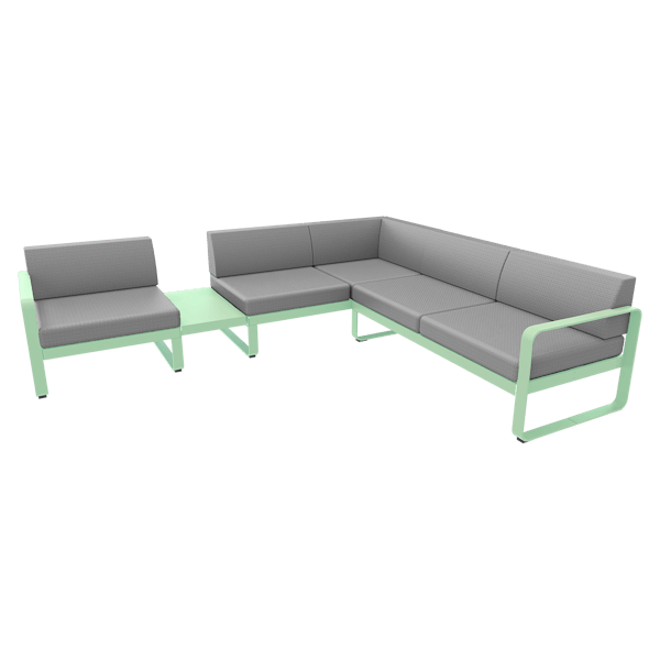 Bellevie Outdoor Modular Composition 3A By Fermob in Opaline Green