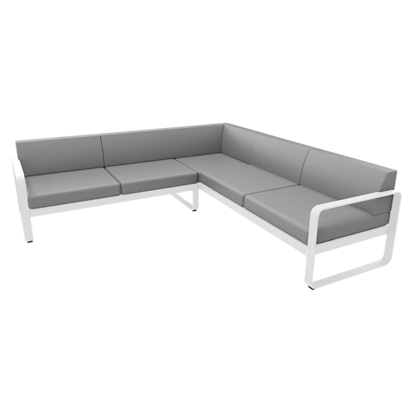 Bellevie Outdoor Modular Composition 2A By Fermob in Cotton White