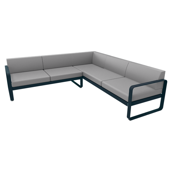 Bellevie Outdoor Modular Composition 2A By Fermob in Acapulco Blue