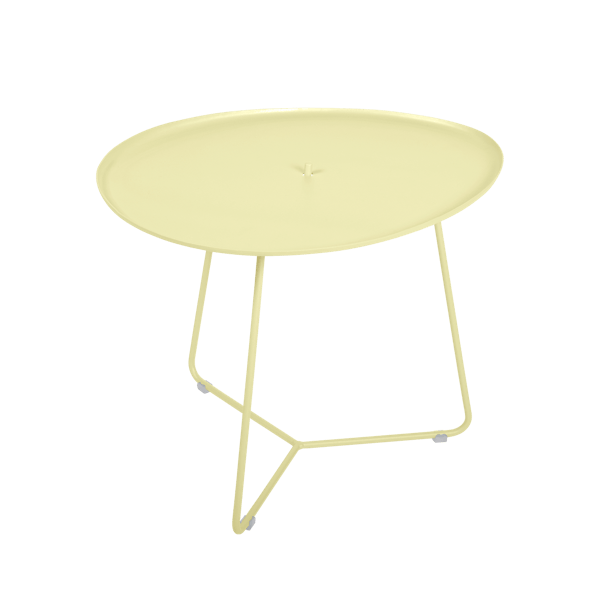 Cocotte Outdoor Side Table with Removable Top By Fermob in Frosted Lemon