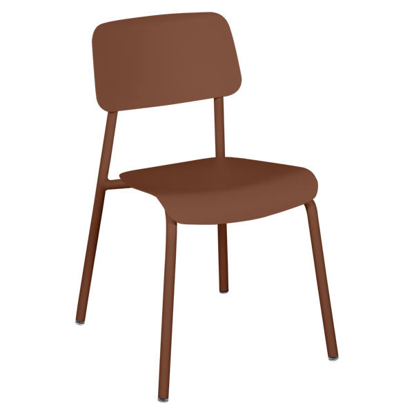 Studie Outdoor Dining Chair By Fermob in Red Ochre