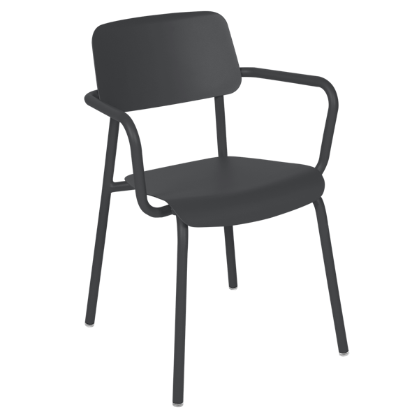 Studie Outdoor Dining Armchair By Fermob in Anthracite