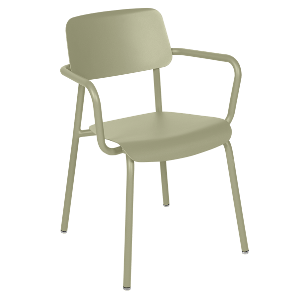 Studie Outdoor Dining Armchair By Fermob in Willow Green