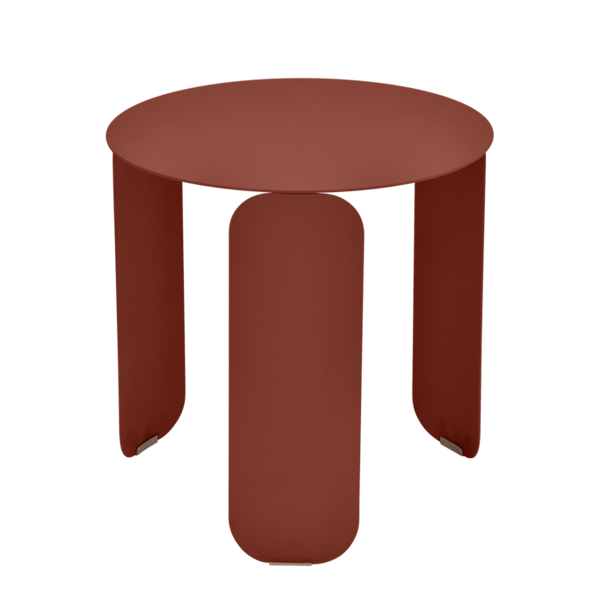 Bebop Low Table Round 45cm By Fermob in Red Ochre