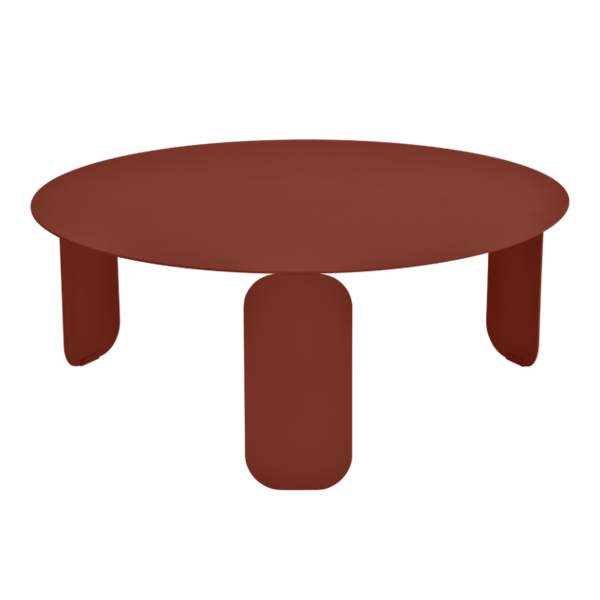 Bebop Low Table Round 80cm By Fermob in Red Ochre