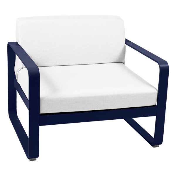 Bellevie Outdoor Lounge Armchair By Fermob in Deep Blue