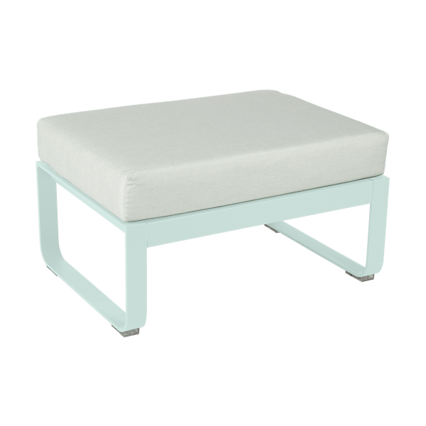 Bellevie Outdoor Modular 1 Seater Ottoman By Fermob in Ice Mint