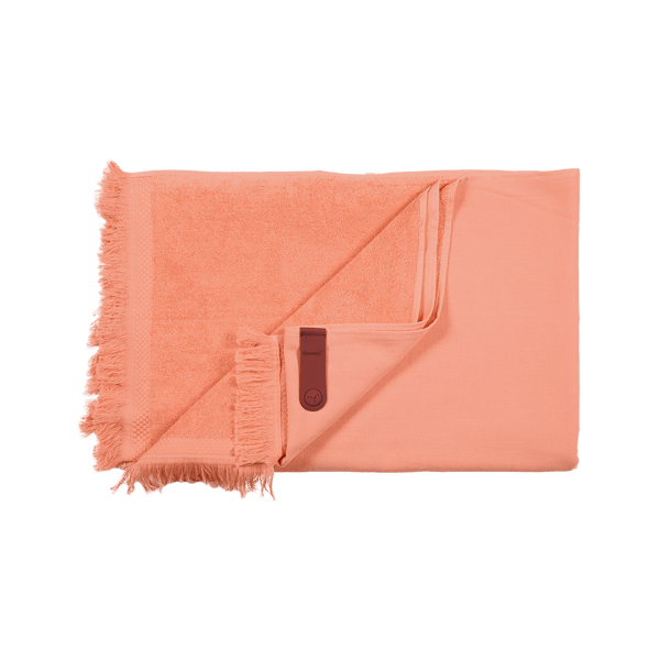 Colour Mix Fouta Towel By Fermob in Coral