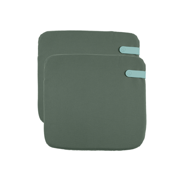 Colour Mix Luxembourg Lounge Seat Cushion Set of 2 By Fermob in Safari Green