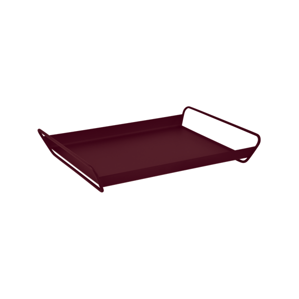 Alto Metal Tray Large By Fermob in Black Cherry