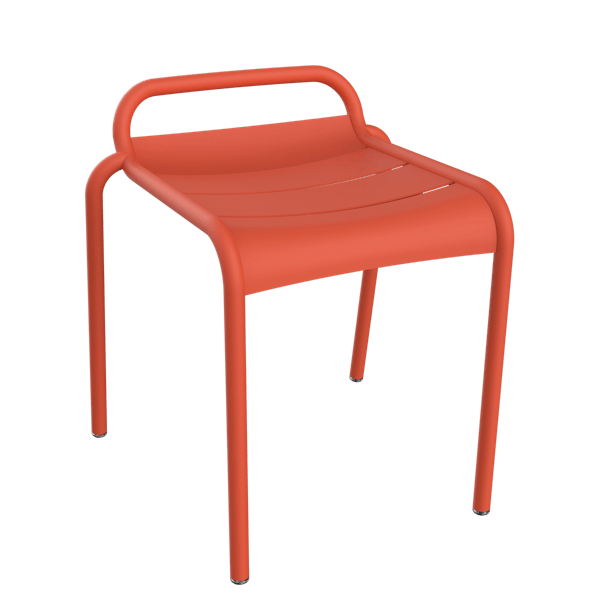 Luxembourg Outdoor Dining Stool By Fermob in Capucine