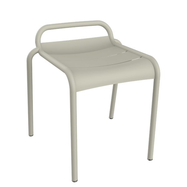 Luxembourg Outdoor Dining Stool By Fermob in Clay Grey
