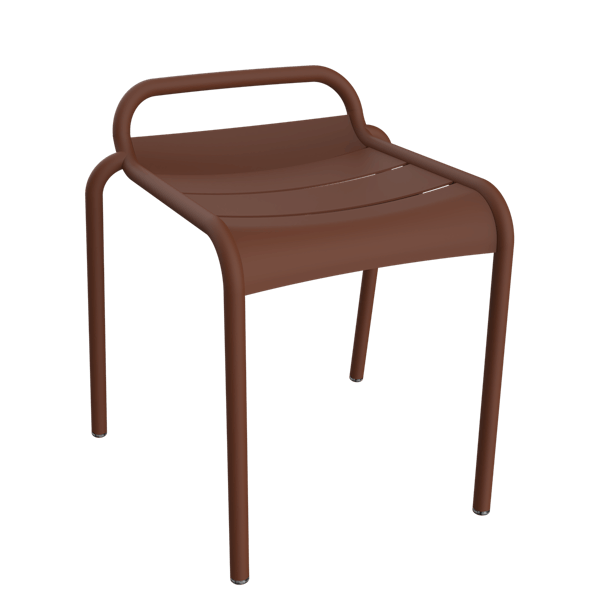 Luxembourg Outdoor Dining Stool By Fermob in Red Ochre
