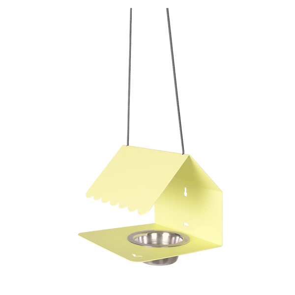 Picoti Hanging Bird Feeder By Fermob in Frosted Lemon