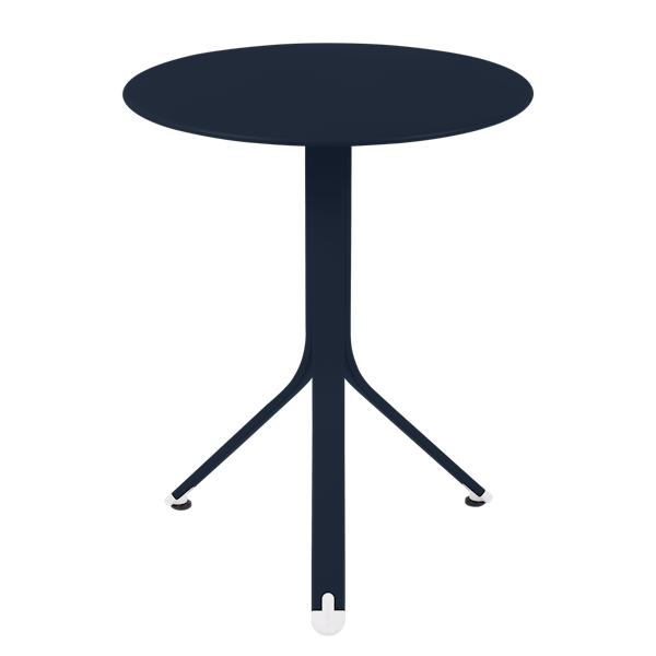 Rest'o Cafe Outdoor Round Table 60cm By Fermob in Deep Blue