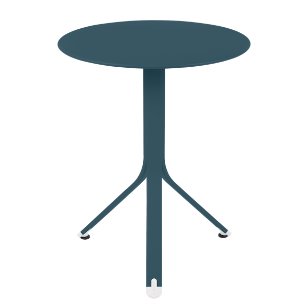 Rest'o Cafe Outdoor Round Table 60cm By Fermob in Acapulco Blue