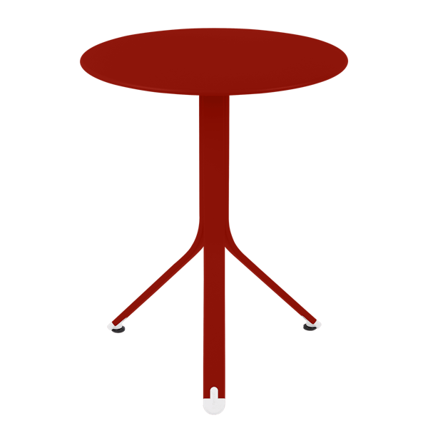 Rest'o Cafe Outdoor Round Table 60cm By Fermob in Poppy
