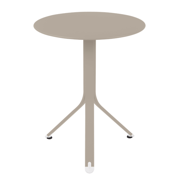 Rest'o Cafe Outdoor Round Table 60cm By Fermob in Nutmeg